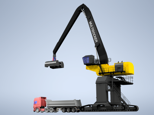 MultiDocker MH6015 Heavy-Duty Material Handler MultiDocker MH6015 heavy-duty material handler based on Caterpillar 6015