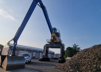 MultiDocker MH74G Material Handler – Papenburg MultiDocker MH74G material handler on Caterpillar base machine in Papenburg